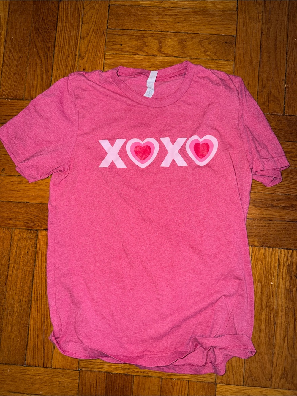 Pink XOXO Heart Graphic Tee
